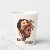 Gobelets En Papier Black and proud (Verso)