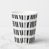 Gobelets En Papier Black and White Piano Keys Pianist Musician Party (Droite)