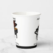 Gobelets En Papier Black Baby Grand Piano Considérant Réception (Gauche)