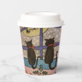 Gobelets En Papier Black Cat Christmas Paper Cup (Recto)