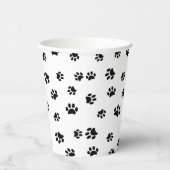 Gobelets En Papier Black Empreintes de pattes Pet Party (Droite)