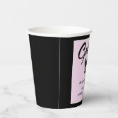 Gobelets En Papier Black Gingham Bow Graduation Party (Droite)