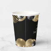 Gobelets En Papier Black Gold 50e anniversaire (Droite)