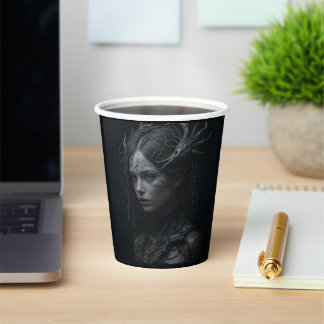 Gobelets En Papier Black Gothic Girl