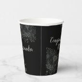 Gobelets En Papier Black Rose Dark Gothic Graduation Party (Droite)