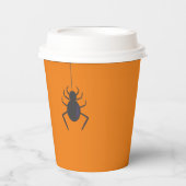 Gobelets En Papier Black Spider Halloween (Recto)
