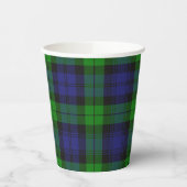 Gobelets En Papier Black Watch Scottish Clan Tartan tasses de papier (Gauche)