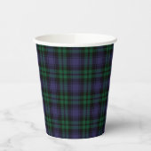 Gobelets En Papier Black Watch Tartan, Plaid (Gauche)