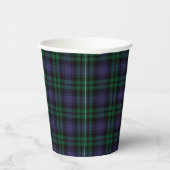 Gobelets En Papier Black Watch Tartan, Plaid (Droite)