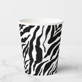 Gobelets En Papier Black& White Zebra Stripes Safari Animal Print  (Recto)