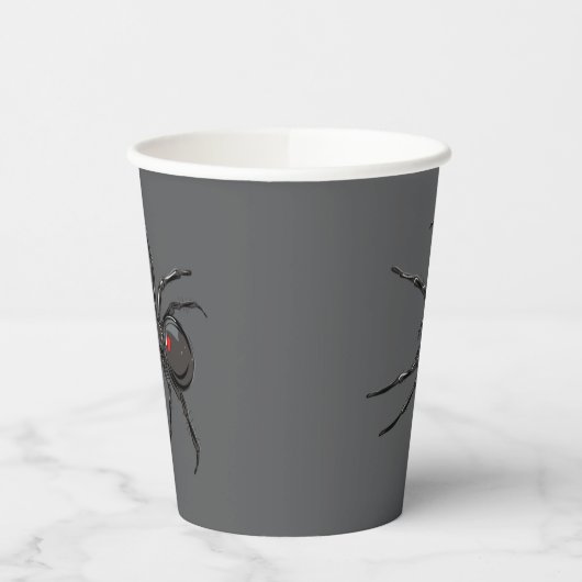 Gobelets En Papier Black Widow Spider Dessin original (Gauche)