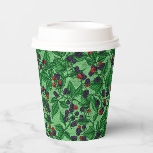 Gobelets En Papier Blackberry en vert