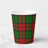 Gobelets En Papier Blackwatch Campbell Tartan Red Green Plaid (Gauche)