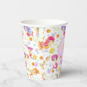 Gobelets En Papier Blanc Sirènes  (Droite)