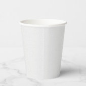 Gobelets En Papier Blanc solide texturé. (Droite)