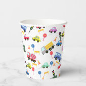 Gobelets En Papier Blanc transport (Verso)