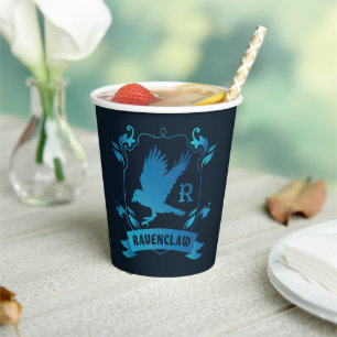 Gobelets En Papier Blason de la maison RAVENCLAW™ orné