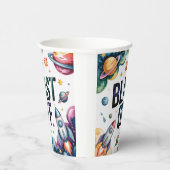 Gobelets En Papier Blast Off Space Boy Astronaut fête d'anniversaire (Droite)