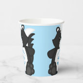 Gobelets En Papier Bleu Baby shower (Gauche)