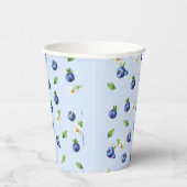 Gobelets En Papier Bleu Berry Baby shower doux (Droite)