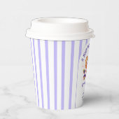 Gobelets En Papier Bleu Berry Sweet Fall Baby shower (Droite)