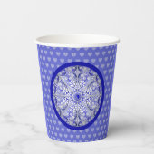 Gobelets En Papier Bleu de dentelle en céramique de Grèce (Verso)