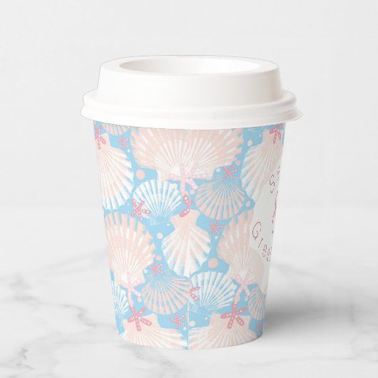 Gobelets En Papier Bleu de Noël côtier (Droite)