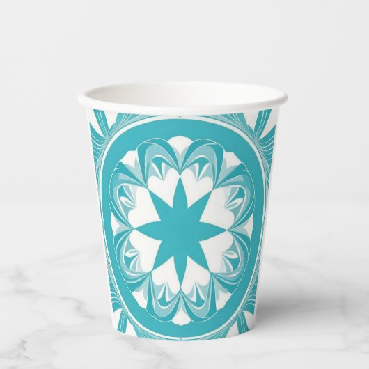 Gobelets En Papier Bleu d'oeuf Robin (Recto)