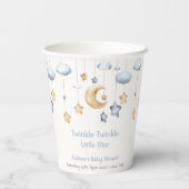 Gobelets En Papier Bleu Elegant Twinkle Baby shower Twinkle (Verso)