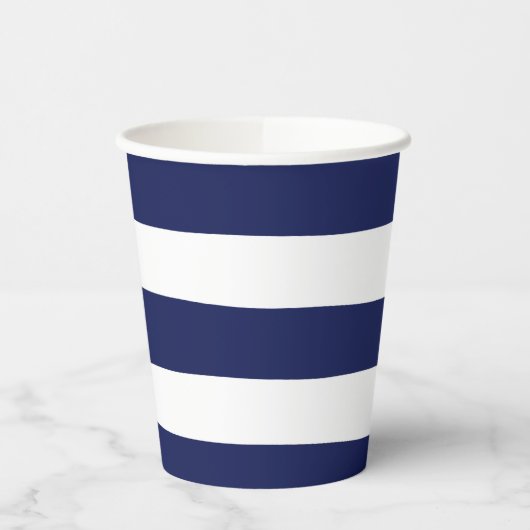 Gobelets En Papier Bleu et blanc (Gauche)