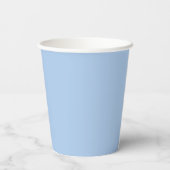 Gobelets En Papier Bleu français clair (Verso)