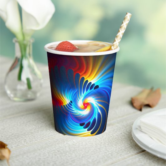 Gobelets En Papier Bleu gravitationnel (Insitu)