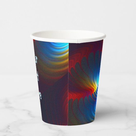 Gobelets En Papier Bleu gravitationnel (Droite)