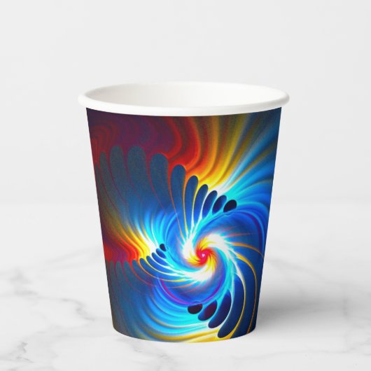 Gobelets En Papier Bleu gravitationnel (Recto)