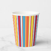 Gobelets En Papier Bleu, Jaune, Rouge, Blanc (Droite)