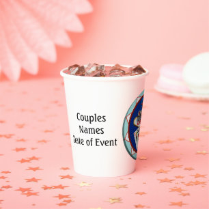 Gobelets En Papier Bleu Las Vegas Affiches de bienvenue Poker Chip