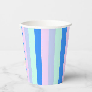 Gobelets En Papier Bleu, Lavande, Rose et Monnaie Pastel Grandes vert