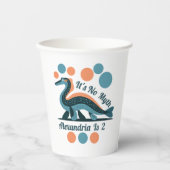 Gobelets En Papier Bleu Loch Ness Coupes de papier d'anniversaire (Recto)