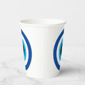 Gobelets En Papier Bleu Mati Evil Oeil symbole tasses de papier pour  (Droite)