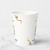 Gobelets En Papier Bleu moderne Ahoy Nautical Boy Baby shower (Gauche)