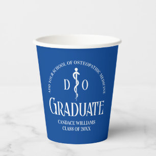 Gobelets En Papier Bleu Ostéopathie Médicale School Graduation Party