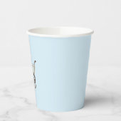 Gobelets En Papier Bleu poussette bébé garçon douche (Gauche)