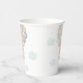 Gobelets En Papier Bleu Teddy Bear Baby shower à air chaud