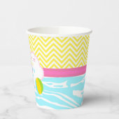 Gobelets En Papier Blonde Girl Pool Party Bash Party (Gauche)