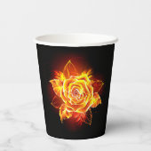 Gobelets En Papier Blooming Fire Rose (Verso)
