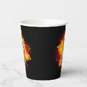 Gobelets En Papier Blooming Fire Rose (Gauche)