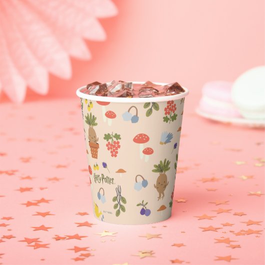 Gobelets En Papier Blooms magiques Mandrake Motif (Insitu)