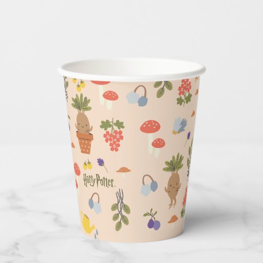 Gobelets En Papier Blooms magiques Mandrake Motif (Verso)