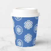 Gobelets En Papier Blue Azure Mediterranean Tiles Pattern (Recto)