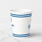 Gobelets En Papier Blue Baseball Club Custom Player Numéro & TeamName (Droite)